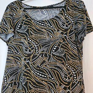 Elementz Women's pullover scoopneck blouse XL‎
